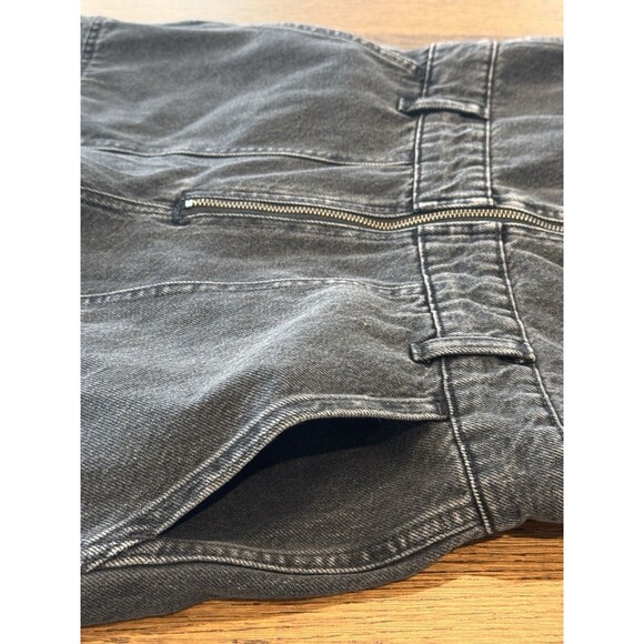 Madewell Denim Zip Front Sleeveless Jumpsuit Women’s Sz S Black Tarrybrook Wash - Picture 8 of 16
